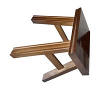 Small Wooden Foot Stool, Rustic Rectangular Wood Step | Wooden Foot Stool, Small Step Stool, Portable and Lightweight, Kitchen or Coffee Table Use, 23cm High