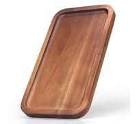 Small Wooden Platters Rectangle Mini Charcuterie Boards Acacia Wood Serving Trays Home Decor Cheese Board Cake Appetizer Plates Kitchen Charcuterie Platter for Food Dish Dessert Snack Tray
