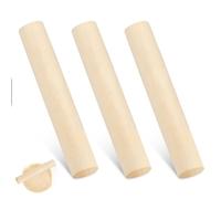 Small Wooden Rolling Pin, 3 Pack Classic Wood French Rolling Pins Mini Dough Roller Kitchen Utensil Tool for Baking Fondant, Pasta, Bread, Crust, Pastry, Cookie, Pizza, Pie, Cylinder Design (6.3 Inch)