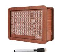 Small Wooden Savings Box with Secure Lock - Ideal for 10000 Savings Challenge - Durable Money Keeper for All Ages - Stylish Home Decor