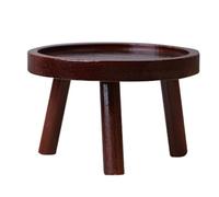 Small Wooden Table - Small Wooden Stool | Round Garden Plant Display Stool | Plant Stand Holder | Multifunctional Plant Support For Flowerpots, Potted Plants, Hydroponic Fish Tanks, Home Decorations