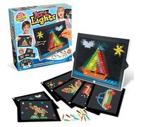 Small World Toys Art Lights, Montessori Light-Up Peg Board for Kids, STEM Educational Retro Toy with 12 Templates & 288 Bright Pegs, Creative Hands-On Activity for Fine Motor Skills, Gift for Ages 4+