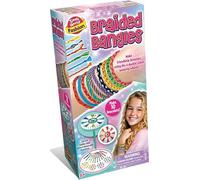 Small World Toys Braided Bangles Set, Friendship Bracelet Making Kit with 4 Double-Sided Weaving Wheels, Makes 10 Bracelets, Ages 6+