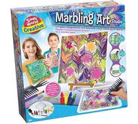 Small World Toys Creative Marbling Art Studio Kit, Paint Floating Technique, Canvas with Wooden Easel, Painting Craft Set for Ages 6+