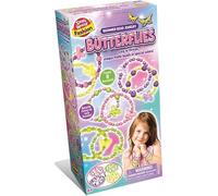 Small World Toys Fashion Butterfly Bead Jewellery Kit, Beginner Bracelet Making Set, Easy to Thread Matte Beads, for Boys and Girls Ages 4+