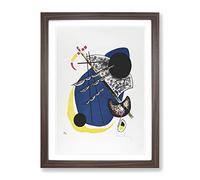 Small Worlds Ii By Wassily Kandinsky Classic Painting Framed Wall Art Print, Ready to Hang Picture for Living Room Bedroom Home Office Décor, Walnut A4 (34 x 25 cm)