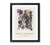 Small Worlds V By Wassily Kandinsky Exhibition Museum Painting Framed Print | A4 Black Framed Wall Art | Ready to Hang | Modern Historical Picture | Living Room Bedroom Lounge Office