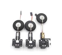 Small Worm with Steering Damping Retractable Landing Gear Digital Servoless Metal for Fixed-Wing Board Aircraft DIY (one Set Special B)