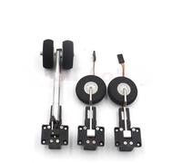 Small Worm with Steering Damping Retractable Landing Gear Digital Servoless Metal for Fixed-Wing Board Aircraft DIY (one Set Classic A)