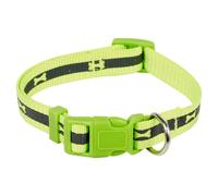 (Small, Yellow) 2 Size S/M Adjustable Bone Print Dog Puppy Collars