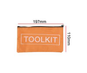 (Small yellow) High Quality Zipper Canvas Oxford Small Tool Bag Hardware Toolkits Waterproof Organizer Storage Bags Multi-function Portable