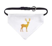 Small 'Yellow Reindeer Stag Silhouette' Dog/Cat/Pet Bandana (PD00062171)