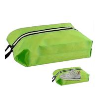 Smallan Golf Smell Proof Shoe Bag Lightweight Waterproof Zippered Sport Shoe Carrier Bags Golf Soccer Shoe Storage Organizer for Gym Sports Travel Work Golf Aceesories (Green, US Size 14)