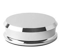 SmallBen Record Weight Stabilizer with Protective Leather Pad - 9-Ounce Vinyl Turntable Weight - Durable & Stylish LP Stabilizer - Fits Any Turntable - Chrome