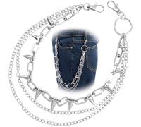 SmallCat 1 Pcs Punk Chain Biker Chain Pants Chain for Women Hip Jewelry for Women Jean Chains for Men