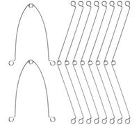 SmallCat 10 PCS Torison Spring Clips Recessed Lighting, Metal Spring Clips for Recessed Lighting Accessories Suitable for Bathroom Living Room and Kitchen Ceiling - Silver