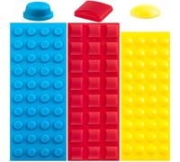 SmallCat 104 PCS Bump Dots for Visually Impaired, 3 Colors Round Square Low Vision Aids, Raised Tactile Stickers, Adhesive Braille Aids for Elderly, Low Vision, Blind (3 Sheet, Yellow, Blue, Red)