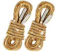 SmallCat 2pcs Rhinestone Shoelaces Ropes, Glitter Shoe Strings for Sneakers, Bling Drawstring Cords Replacement Accessories, Gold-39", 39", 100cm
