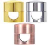 SmallCat 3 Sets Charger Holders for Cords, Adjustable Cable Anchor Holders, Adhesive Metal Cord Clips, Cable Management Wire Organizers for Desk, Office, Nightstand - Gold, Red Bronze, Silver