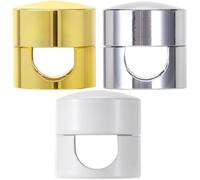 SmallCat 3 Sets Charger Holders for Cords, Adjustable Cable Anchor Holders, Adhesive Metal Cord Clips, Cable Management Wire Organizers for Desk, Office, Nightstand - Gold, White, Silver