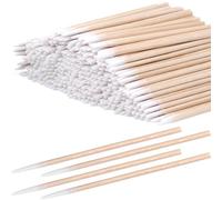 SmallCat 300 Pcs Pointed Cotton Swabs, 2.75 Inch Cotton Swabs with Wooden Sticks, Precision Tip Cotton for Correcting Makeup Mistakes, Tattoo, Eyebrow, Beauty, Nail Polish Cleaning