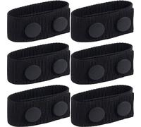SmallCat 6 Pcs Duty Belt Keepers, Black Nylon Keepers, Fits 2" Wide Police, Tactical, Utility Belts, Heavy-Duty, Anti-Sag, Wear-Resistant