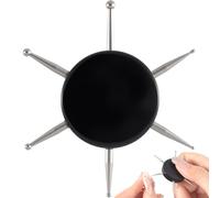 SmallCat Nail Dotting Tools, Nail Art Dotting Tool, Metal Nail Dot Tool, Professional Nail Art Pens for Nail Design Manicure Embossing, Tracing, Painting (Black, 1 Pcs)