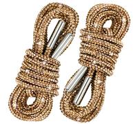 SmallCat Rhinestone Shoelaces Ropes, Glitter Shoe Strings for Sneakers, Bling Drawstring Cords Replacement Accessories, Dark Brown-47", 47", 120cm
