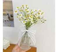 Smalldu Small White Daisy Flowers Artificial,2 Bouquet/12Pcs 10 Inch Fake Daisies,Spring Wild Flower for Party Decor (Vase Not Inclouded)