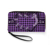 Smallduuck Personalized Grandma's Little Sweethearts Wallet Custom 1-15 Name PU Leather Grandma Long Wallet Christmas Birthday Mother's Day Love Gift for Grandma Mom Personalized Wallets for Women,07