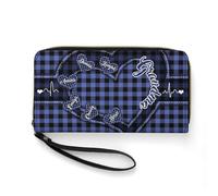 Smallduuck Personalized Grandma's Little Sweethearts Wallet Custom 1-15 Name PU Leather Grandma Long Wallet Christmas Birthday Mother's Day Love Gift for Grandma Mom Personalized Wallets for Women,08