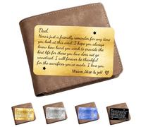 Smallduuck Personalized to My Daddy Wallet Insert Custom 1st Fathers Day Metal Wallet Card Engraved Dad Wallets Card Gifts for Dad Daddy Birthday,02