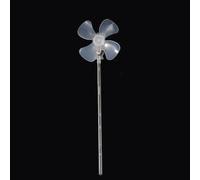 Smallest LED Wind Turbine Generator Model with 360 Degree Rotation for Science Education, Portable Plastic Teaching Tool to Demonstrate Renewable Energy Principles via Fan or Breath Power