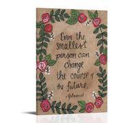 Smallest Person Literary Print Canvas Wall Art Posters: Aesthetic Prints for Bedroom, Dorm Room Decor 20x30inch(50x75cm)