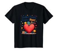 Smallest Student, Biggest Heart T-Shirt, Kids, Black, 12 Years