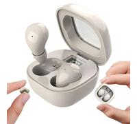 Smallest Wireless Sleep Earbuds - 0.1oz Invisible Mini Bluetooth Earphones for Side Sleepers,Small Ears,IPX5 Waterproof, 24H Battery,Clear Calls,Noise Cancelling Ear Buds for Sleeping,Working,Hiking