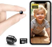 Smallest Wireless WiFi Camera,Spy Cameras,Only 0.02 Pound,HD1080P Video Recorder Live Feed,Bullet Cameras,Tiny Cameras,Baby Monitor with Auto Night Vision,Motion Detection,Cloud Storage,Loop Record