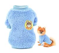 SMALLLEE_LUCKY_STORE Pet Sherpa Fleece Jumpers Sweaters,Pullover Sweatshirt for Small Dogs Cat Puppy Yorkie Chihuahua Boy Girl Warm Winter Clothes