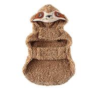 SMALLLEE_LUCKY_STORE Sloth Costumes for Small Medium Dogs Cats Pet Halloween Christmas Cosplay Party Funny Clothes Puppy Fancy Dress Hooded Fleece Sweater Winter Coat