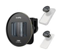 SMALLRIG 1.55XT Anamorphic Lens for Phone - 3578B | 2.76:1 Widescreen Cinematic Blue Flare Lens for T-mount Phone Cage, Anamorphic Lens with Lens Clip for iPhone 16 15 14 13
