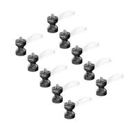 SMALLRIG 10-Pack Cable Clamp w/Silicone Strap for Tripods/Cages-6527 | Built-in 1/4"-20 Screw and Threaded Hole, for Tripods, Gimbals, Mounting Bases, and Cages, 10pcs, Black