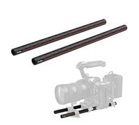SMALLRIG 15mm Carbon Fiber Rod 12 Inch 2 PCS for Support System-5212 | Made of Lightweight Carbon Fiber, for Rod Clamps, Matte Boxes, and Follow Focus, Pack of 2