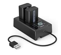 SMALLRIG 2 Pack 1030mAh Replacement Battery for Sony NP-FW50, Dual Charger with USB-C Port,Fit for Sony ZV-E10, A6000, A6500, A6300, A6400, A7, A7 II, A7R II, A7S II, A7S, A7R, RX10-3818