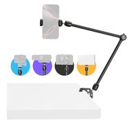 SMALLRIG 21.7" Magic Arm w/Super Clamp & Phone Mount for Cameras-5624 | Flexible Desk Camera Mount with 1/4" Screw, for iPhone, for DSLR, for Action Camera, for Video Light, for Webcam, and for Mic