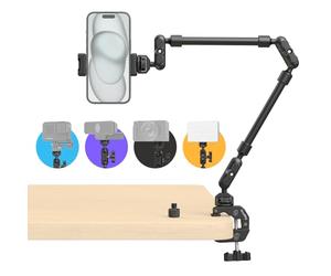 SMALLRIG 22" Magic Arm w Clamp, Flexible Desk Camera Mount & Clamp, Articulating Friction Boom Arm w Thread Adapter, for Light, Webcam, Mic, Action Camera - 4766