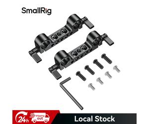 SmallRig 2PC 15mm Rod Clamp w/ 1/4" Threads for Shoulder Rig Support System 2061