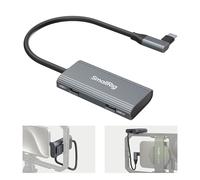 SMALLRIG 4-in-1 USB-C Hub With Cold Shoe Mount, Multiport Hub With PD 100W / USB-C 3.1 / 2.0 and Audio Adapters, for Mobile Shooting of ProRes Videos at 4K 60fps - 4598