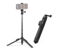 SMALLRIG 59" Selfie Stick Tripod w/Remote for DJI for Insta360 for GoPro | Extendable Tripod, for DJI Action 6/5 Pro/Pocket 3, for Insta360 X5/X4, for GoPro Hero 13/12/11, for iPhone, and for Android