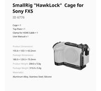 SmallRig 6776 "HawkLock" Cage for Sony FX5