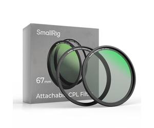 SMALLRIG 67mm Magnetic Circular Polarizers Filter + 67mm Threaded Filter Ring, HD Optical Glass 28 Layer Multi Nano Coated Circular Polarizing Filter Magnetic CPL Waterproof Scratch Resistant - 4582